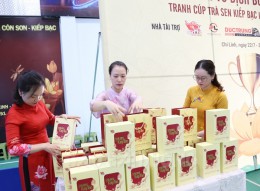 Hơn 100 tay vợt bóng bàn thuộc 14 tỉnh, thành phố tranh cúp trà sen Kiếp Bạc