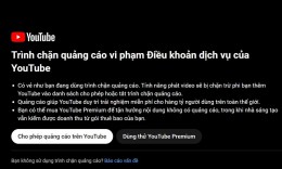 YouTube mạnh tay với người chặn quảng cáo