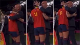 Chủ tịch Liên đoàn bóng đá Tây Ban Nha bị chỉ trích vì ôm hôn nữ cầu thủ vô địch World Cup