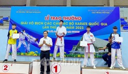 Đội tuyển karate Hải Dương giành 1 huy chương vàng Giải vô địch các câu lạc bộ quốc gia