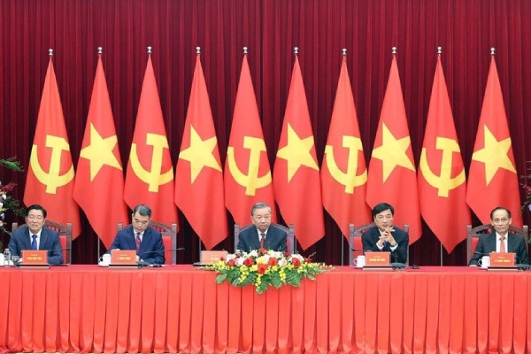 Tổng Bí thư Tô Lâm tiếp Trưởng đoàn chính đảng các nước