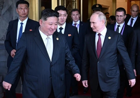 Ông Putin gặp ông Kim Jong Un ở Bắc Kinh