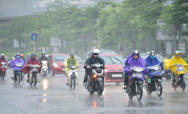 Miền Bắc tiếp tục mưa dông