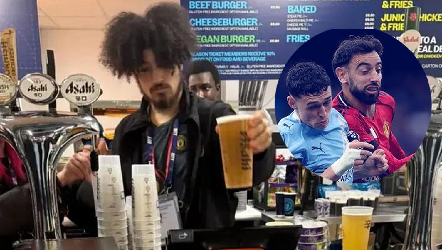 Man City đuổi việc nhân viên mặc áo MU