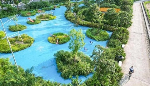 Công viên 744 tỷ đồng ở Hà Nội xây xong bỏ hoang, cỏ mọc um tùm