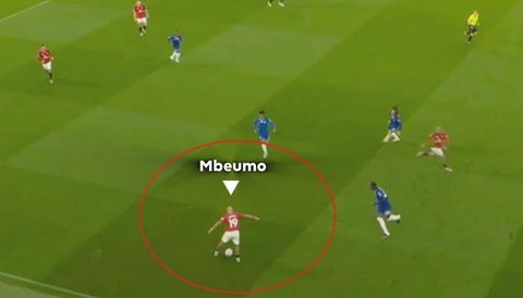 Pha bóng ngẫu hứng của Mbeumo