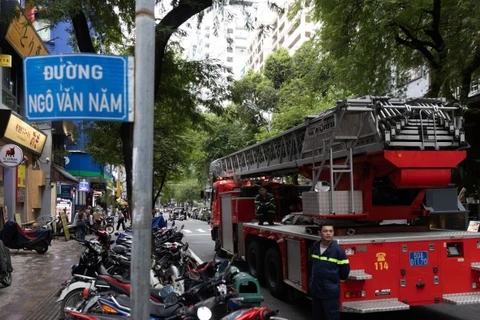 Cháy công trình đang xây ở phường Sài Gòn