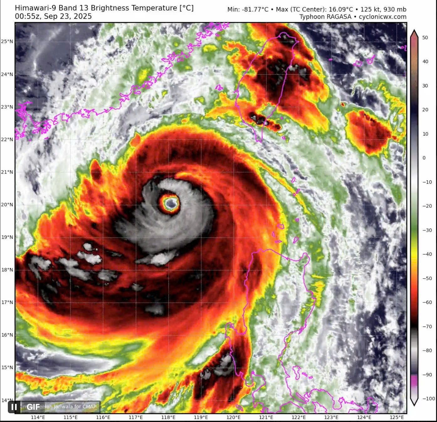 Siêu bão Ragasa có thể suy yếu nhưng vẫn rất nguy hiểm
