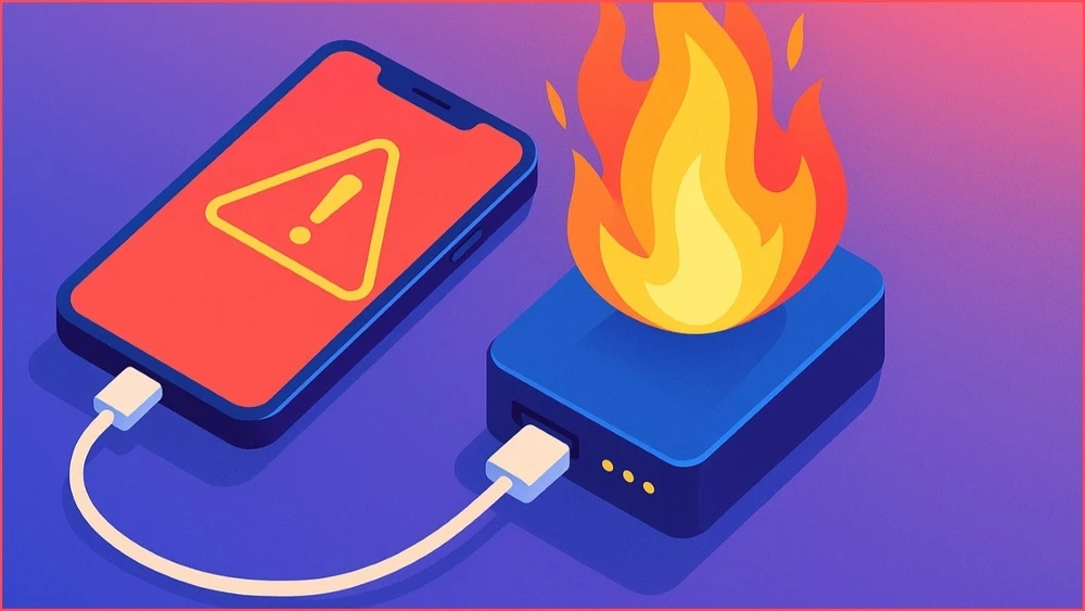 Đừng sạc pin dự phòng qua đêm