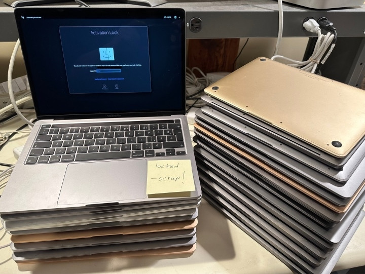 MacBook bị bán phế liệu do khóa iCloud - 1