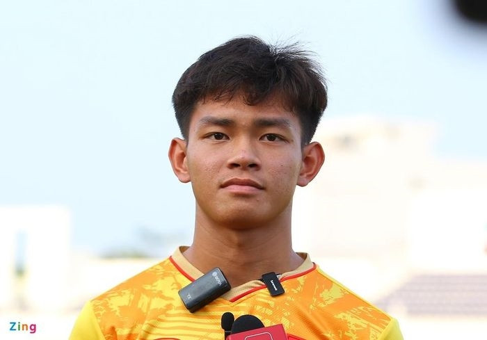 Vĩ Hào vẫn chưa thể có kỳ SEA Games đầu tiên trong sự nghiệp. Một năm trước, anh được HLV Park Hang-seo điền tên vào danh sách sơ bộ nhưng cũng bị gạch tên. Ảnh: Quang Thịnh.