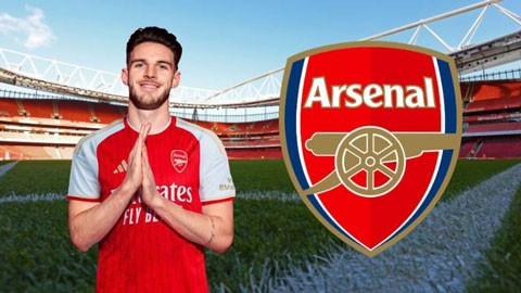 Arsenal đạt thỏa thuận đắt nhất lịch sử bóng đá Anh với Declan Rice